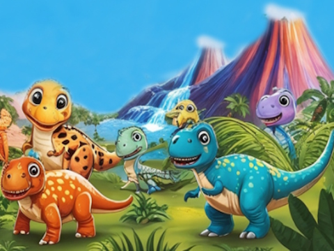 Гра Baby Dino Planet  онлайн