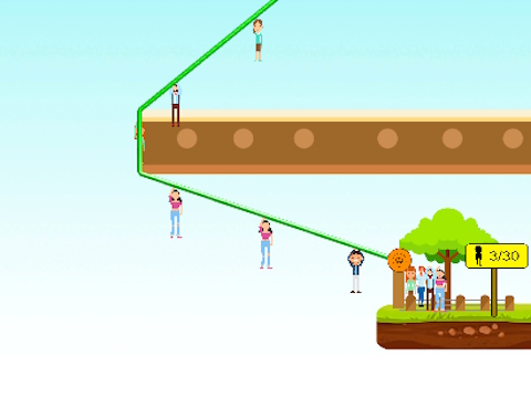 Гра Zipline люди порятуються  онлайн