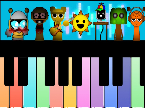 Гра Sprunki Piano Explorer  онлайн