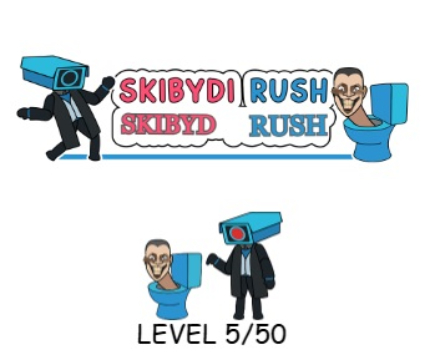 Гра Skibydi Rush  онлайн