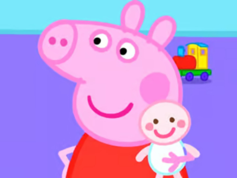 Гра Головоломка головоломки: Peppa Pig New Baby  онлайн