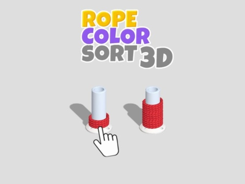 Гра Сортування за кольором мотузки 3D онлайн